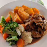 Steak Salisbury fait maison - Steak de poulet | Cuisine Santé Savoureuse